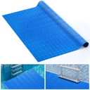 Breling 36" x 36" Swimming Pool Ladder Mat, Protective Pool Ladder Pad Step Mat with Non Slip Texture for Above Ground Swimming Steps Liners and Stairs(Striped)