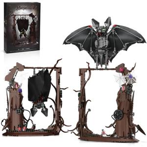SATHIBI Mechanical Horror Bat Building Set for Adult,Bat Bird Building Blocks Toys,Home and Office Decor,Collectible for Adult and Teen Boys 8+(839 PCS)