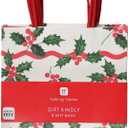 Talking Tables 8 x Christmas Paper Party Gift Bags with Strong Handles for Sweets, Party bag Fillers Kids Birthday, Baby Shower, Present, Secret Santa, Wedding for Girls or Boys