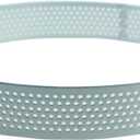Keewah Round Perforated Tart Ring, 6.5, Stainless Steel