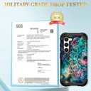 Hocase for Galaxy S23 Case, Shockproof Heavy Duty Protection Soft Silicone Rubber Bumper+Hard Plastic Hybrid Protective Case for Samsung Galaxy S23 (6.1" Display) 2023 - Mandala in Galaxy
