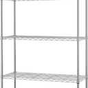 BestOffice | 5-Tier Wire Storage Shelves | 36x14x72 | Chrome | with Adjustable Racks | Heavy-Duty Metal Shelf, Holds Upto 1000 lbs | No-Tool Assembly | Ideal for Home & Garage Shelving