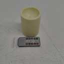 Led Flameless Candle Lights with Remote & Timer, Waterproof Outdoor & Indoor Resin flickering Electric Fake Battery Pillar Candles Up to 1000 Hours for Halloween, Fall, Party, Yard, Xmas Decor (3"x4")