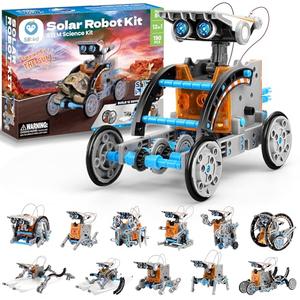 Sillbird 12-in-1 Solar Robot Building Kit STEM Gift for Boys Aged 8-13, DIY Science Educational Robotic Toys for Kids Teens Birthday, Powered by The Sun with 190 Pieces