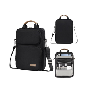 10-13 Inch Tablet Sleeve Bag, Ipad Bag for 13 In/11 in New iPad Pro M4 & 13 in Air M2 2024,iPad Pro 12.9 M2&M1,Ipad 10.9,Galaxy Tab S8+/S9+ 12.4,with Removable Shoulder Strap(Black)