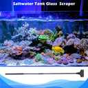 Pronetcus Aquarium Algae Scraper,Aquarium Glass Cleaner,Fish Tank Cleaner, Aquarium Scraper with 10 Blades,26 Inch.