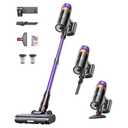 Cordless Vacuum Cleaner, Self-Standing 620W 55KPA 75Min Runtime Stick Vacuum for Home, 1.8L Dust Cup, LED Display, Anti-Tangle, 8-Stage Filtration, for Hardwood Floor Carpet Pet Hair