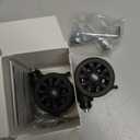 Vivikivi Luggage Replacement Wheels, 2 Pcs Suitcase Double-Row Wheels with Brakes and Shock Absorption for DIY Repair Spare Suitcase Casters Replacement Luggage Parts, V-LN2