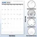 GuassLee Extra Large Wall Calendar 2026-2027, 20"x 30" Gaint Vertical Wall Calendar 2026, Jun. 2026 to Dec. 2027, 19-Month Paper Hanging Planner Wall with Julian Date for Office Home Planning & Organizing, 30"x20"