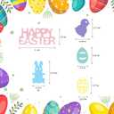 2 x 3000Pcs Easter Table Confetti, Bunny Rabbit Egg Chicken Shape Glitter Metallic Foil Table Scatters Spring Party Decorations