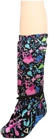 Leg Cast Covers - Black Cast Covers,Cast Sock Over Cast, Cast Sock Cast Cover Below The Knee Leg Cast Sleeve for Foot Leg Protector Men Women ((Hip-hop Style, L)