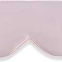 Alaska Bear Natural Silk Sleep Eye Mask Pink, Back Black for Blackout