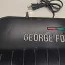 George Foreman Family-Size Grill & Panini Press, Nonstick Ceramic Coating, Fat-Removing Slope, Adjustable Angle, Indoor/Outdoor Use (5-Serving)