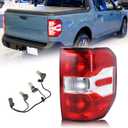 Right Passenger Side Tail Light Halogen Type Rear Lamp Compatible for 2022 2023 2024 2025 Ford Maverick XL XLT With Bulbs NZ6Z-13404-D NZ6Z13404A FO2801288 RH