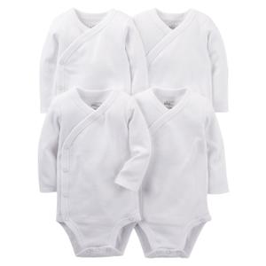 Simple Joys by Carter's unisex-baby 4-pack Side Snap Bodysuit, 0 M, newborn