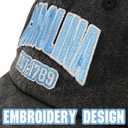 Embroidered Vintage Washed Hat for Men WomenClassic Unisex Adjustable Cotton Fans Baseball Cap (Carolina)