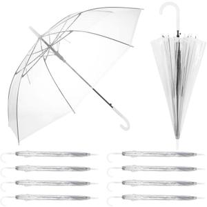 60 Pack Clear Umbrella Wedding for Guests, Bulk Umbrellas for Rain