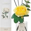 Cocorrina Reed Diffuser Set, Flower Reed Diffuser Clear Air 6.7 oz, Scented Diffuser with Sticks Home Fragrance Essential Oil for Bathroom Shelf Decor, Living Room, Large Room, 1pack