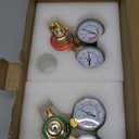 RX WELD Light Duty Oxygen Acetylene Regulator Set, CGA-540 CGA-200 for MC Tanks, Outlet 3/8"-24 A-Size for Plumbing HVAC