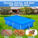 10 x 6.5ft Rectangular Pool Cover for Frame Above Ground Pool Cover 118"X79" Rectangle Frame Swimming Pool Cover for Rectangle Frame Pool Heavy Duty Pool Cover Protector for Garden Swimming Pool Cover