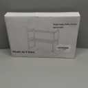 2-Tier Expandable Organizer Shelf for Kitchen Cabinet, Countertop, Pantry & Under-Sink Storage(white)