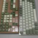 Womier Matcha Green Keycaps PBT, Jelly Keycaps 60 75 100 Percent, Translucent Jade Key caps Custom 127 Keys, Cherry Profile for 61/68/84/87/98/100 Cherry Gateron MX Mechanical Gaming Keyboards