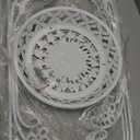 Pack of 2 Metal Potted Plant Stand Tall Flower Pot Stands Potted Holder Indoor Outdoor Decorative Plant Display Rack for Garden (White)