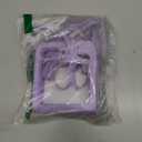 Cavor for Samsung Galaxy Z Flip 5 Case Wallet with Wrist Crossbody Strap Lanyard Card Holder Stand Shoulder Slot,Z Flip 5 Phone Case Cute,Anti-Drop,Leather Zipper Pocket Shockproof Case-Purple