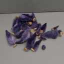 Yookat 40Pcs Mini Pine Trees Artificial Mini Trees with Wood Base Sisal Trees Bottle Brush Trees Assorted Color for Christmas Decoration Winter Ornaments DIY Crafts (Purple)