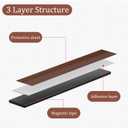 2 x Magnetic Tape Strips with Adhesive,Transparent Release Film (Width 1/2" Thickness 60 mil, 40 FT)