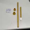 Gold Small Tension Rod 18-32 Inch Short Shower Curtain Rod No Drilling Expandable Closet Spring Rod,Stainless-Steel