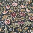 Moynesa Floral Washable 8x10 Rug, Large Rugs for Living Room, Green Soft 8 x 10 Boho Bedroom Rugs, Non Slip Botanical Ultra Thin Floor Carpet for Dining Room Nursery, Green