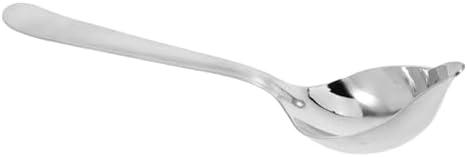Zerodeko Culinary Sauce Spoon with Long Handle Stainless Steel Drizzle Ladle for Sauces Gravies and Soups Versatile Kitchen Utensil for Home Hotel and Restaurant Use