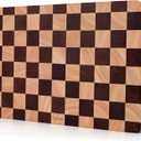 Checkered Cutting Board 15 x 10 in, Wood Checkerboard Cutting Board for Kitchen, Wooden Serving Tray Charcuterie Board for Meat, Fruit, Cheese, Bread