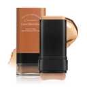 Full Coverage Foundation Stick with Contour Brush, Waterproof & Long-Lasting Foundation Makeup, Buildable Concealer Stick for All Skin Types, Lightweight Daily Natural Matte Finish for Beginners