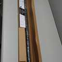 BlastHome Non-Adjustable Luxury Curtain Rods for Windows, 1  Rod Set, 4 1/2 foot Fixed Length, Tuxedo Black