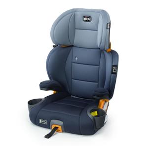 Chicco KidFit ClearTex Plus 2-in-1 Belt-Positioning Booster Car Seat, Backless and High Back Booster Seat, for Children Aged 4 Years and up and 40-100 lbs., Reef/Navy Exp Jan 2034