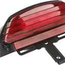 Motorcycle Tri-Bar LED Rear Fender Brake Light Turn Signal Lamp Taillight Compatible with Harley Dyna Fat Bob Softai FXST FXSTB FXSTC FXSTS FLSTSB 2006-2011(Red)