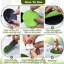 CusDusk Cow Farm Car Dashboard Decor Set, Simulation Miniature Farm Cow Resin Animal Figurines Ornaments with Round Grass, Automotive Interior Accessories for Vehicles, SUV, Truck, Van