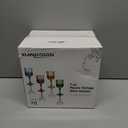 XUWAIDSGN 16 Pcs 7oz Plastic Vintage Glasses Drinking Glasses Unbreakable Wedding Glassware Crystal Water Goblets Reusable Drinkware Vintage Champagne Flutes (16, Amber)