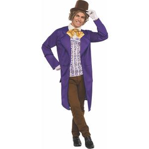 Rubie's Adult Willy Wonka & the Chocolate Factory Deluxe Willy Wonka Costume, Size: Standard