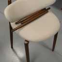 COLAMY Counter Height Bar Stools Set of 2, Kitchen Bar Stools with Back, Mid Century Modern Upholstered, with Wood Legs for Kitchen Island Dining Room, Beige