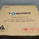 Tornado - 18 Inch High Velocity Industrial Wall Fan with TEAO Enclosure Motor - 4000 CFM - 3 Speed - 6.5 FT Cord - Industrial, Commercial, Residential Use - UL Safety Listed