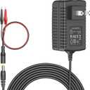 14.6V 2A LiFePO4 Battery Charger with Dual Alligator Clips Connector for 4S 12V Rechargeable Lithium Iron Phosphate Battery Pack