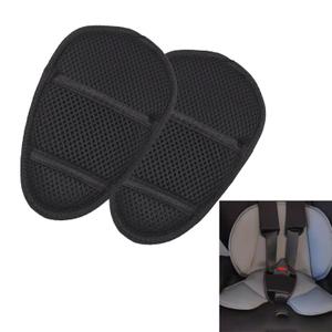 2 Pack Car Seat Seatbelt Crotch Cushion Universal Cushion Crotch Pads, Stroller Crotch Pads for Car Seat Pushchair for Infants Child Kids Comfort Cushion Car Seats Belt Strap Covers (Black)