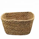 HD Medium Rectangle Hyacinth Braided Baskets, Natural, Set Of 3