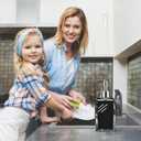 Purple Soap Dispenser with Refillable Plastic Pump for Bathroom Sink or Kitchen Counter, Ideal for Hand Soap, Liquid Soap, Dish Soap, or Lotion Use (2 Pack Lavender)