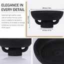 XMGZQ Black Decorative Bowl, Extra Large, Rustic Wooden Fruit Bowl for Home Decor, Kitchen Counter, Entryway & Table Centerpiece