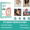 Welnove 42pcs Callus Pad with Water-Resistant Self-Stick Adhesive, Protects Foot, Heel and Toes from Rubbing and Friction,Oval Shape Design,Reduce Pressure and Friction from Shoes Rubbing-White