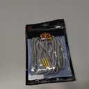 Loop King Laces 1 Pair Luxury Rope Shoe Laces with Gold Tips (3-5 Eyelets / 75cm / 30", Black White)